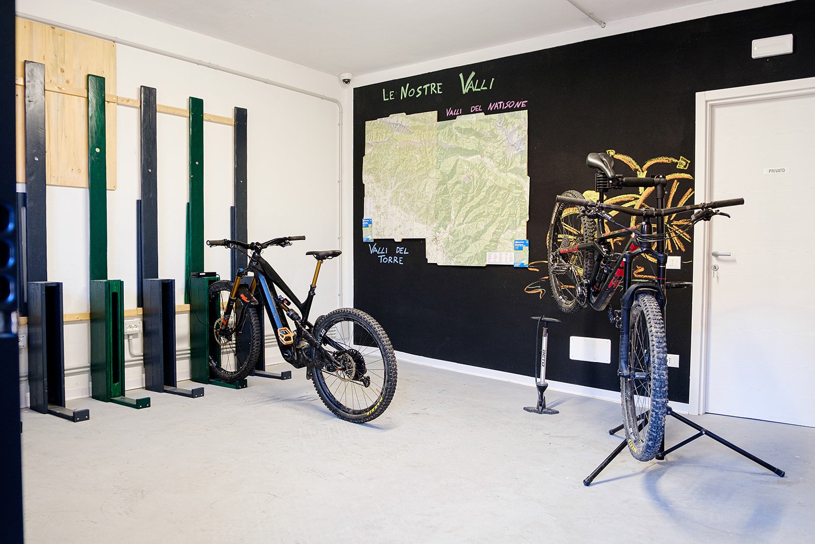 Bike room spaziosa e sicura